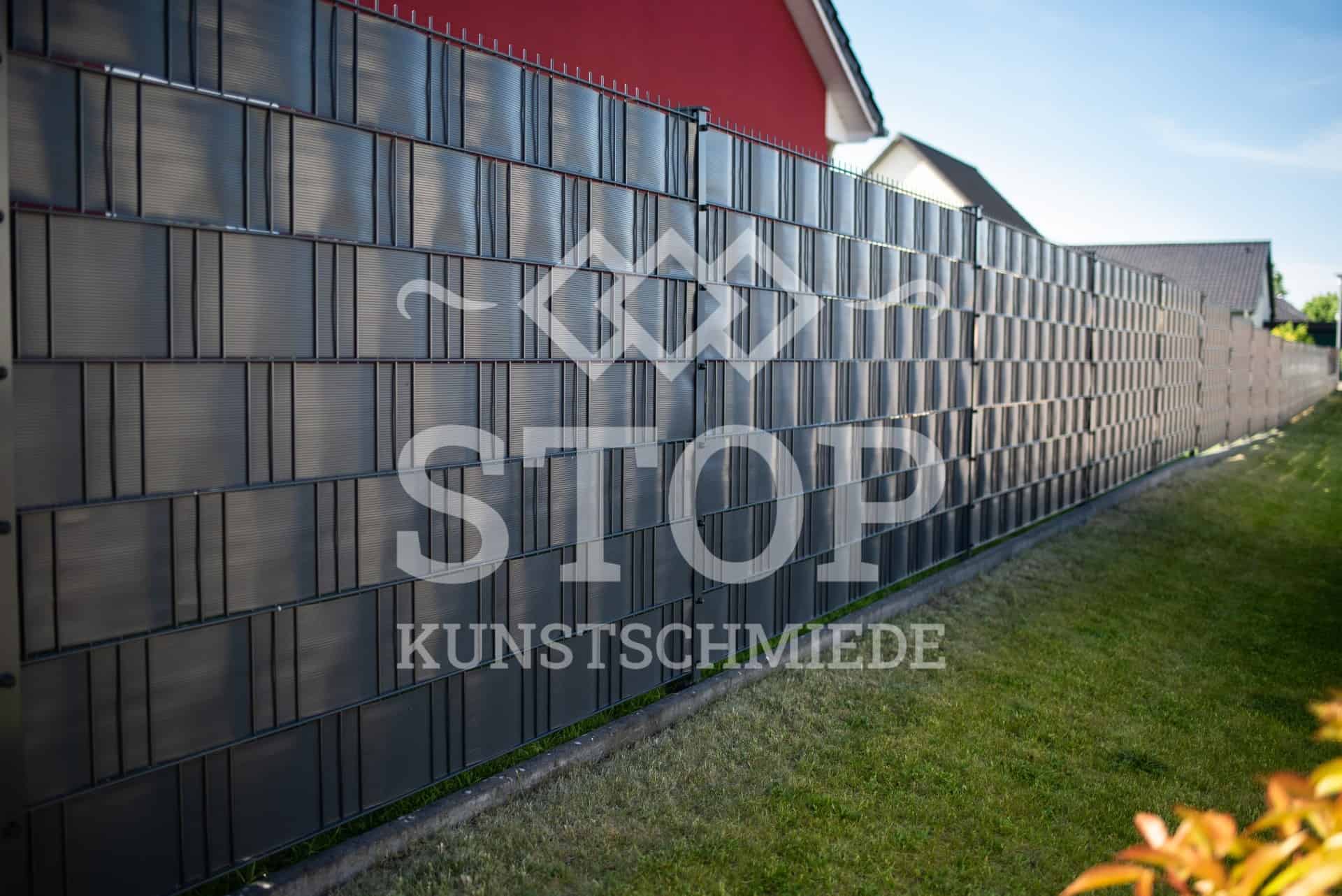 Stabmattenzaun Sichtschutz aus Polen - Stop Kunstschmiede